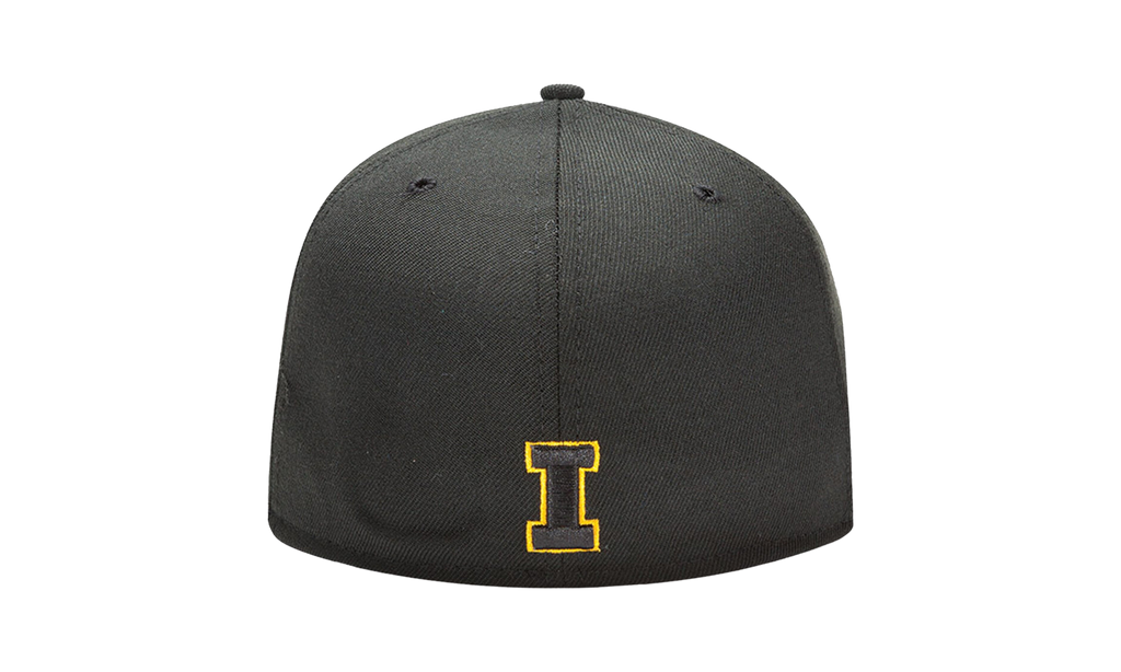 59FIFTY Iowa Hawkeyes Logo Fitted Hat Black NE620