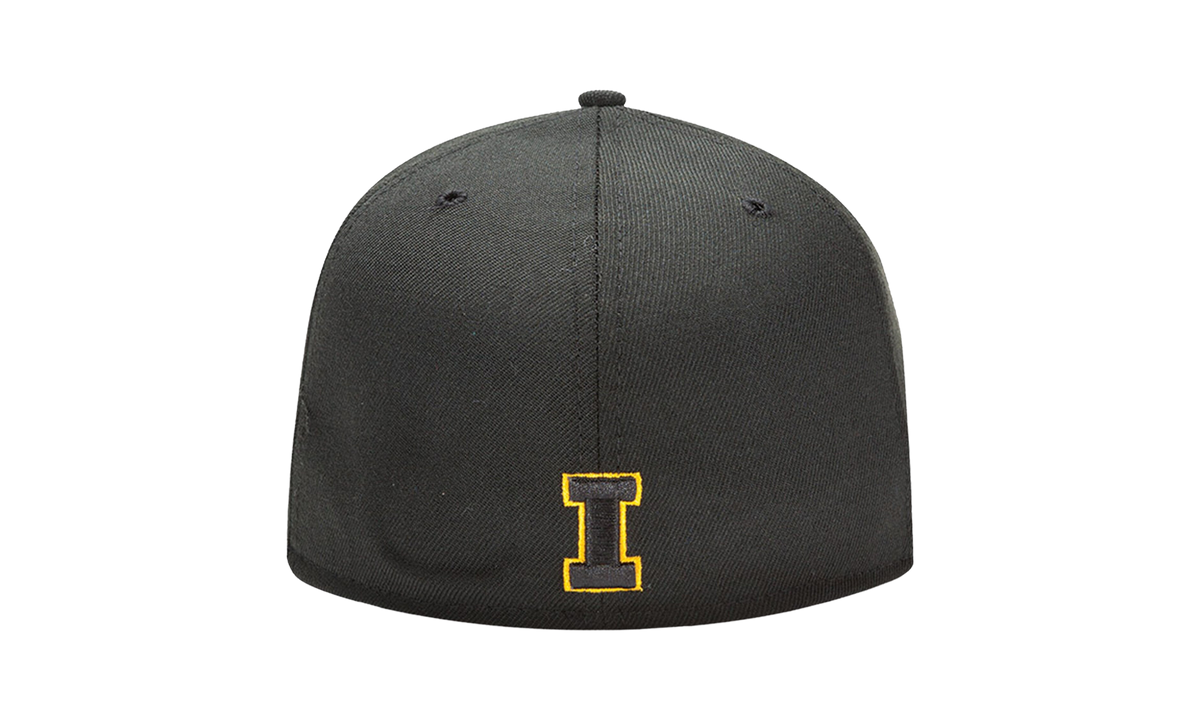 59FIFTY Iowa Hawkeyes Logo Fitted Hat Black NE620