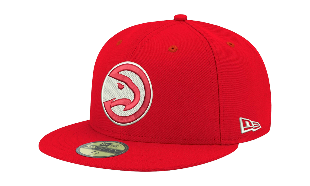59FIFTY Atlanta Hawks Fitted Hat Red - Grey Bim NE938