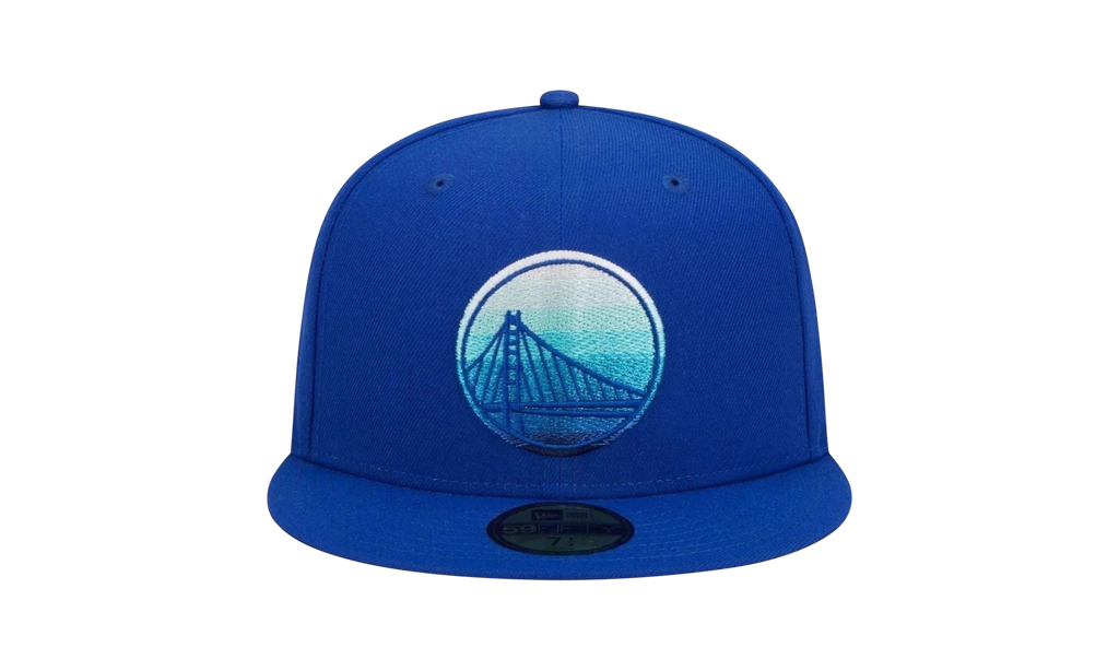 59FIFTY Golden State Warriors Gradient Fitted Hat Royal Blue / Beige - Under Brim NE926