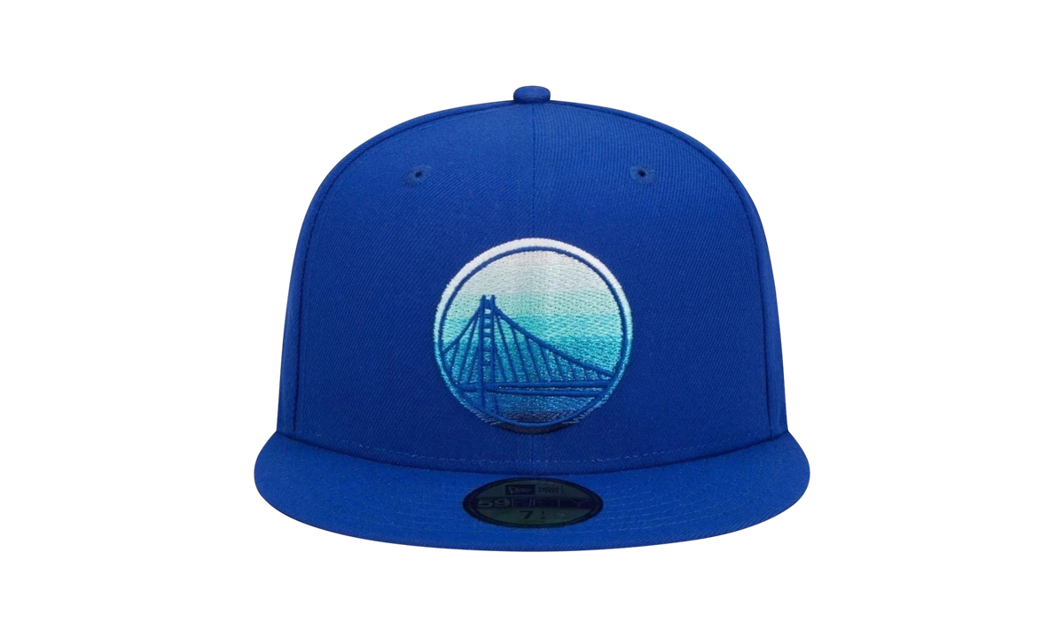 59FIFTY Golden State Warriors Gradient Fitted Hat Royal Blue / Beige - Under Brim NE926