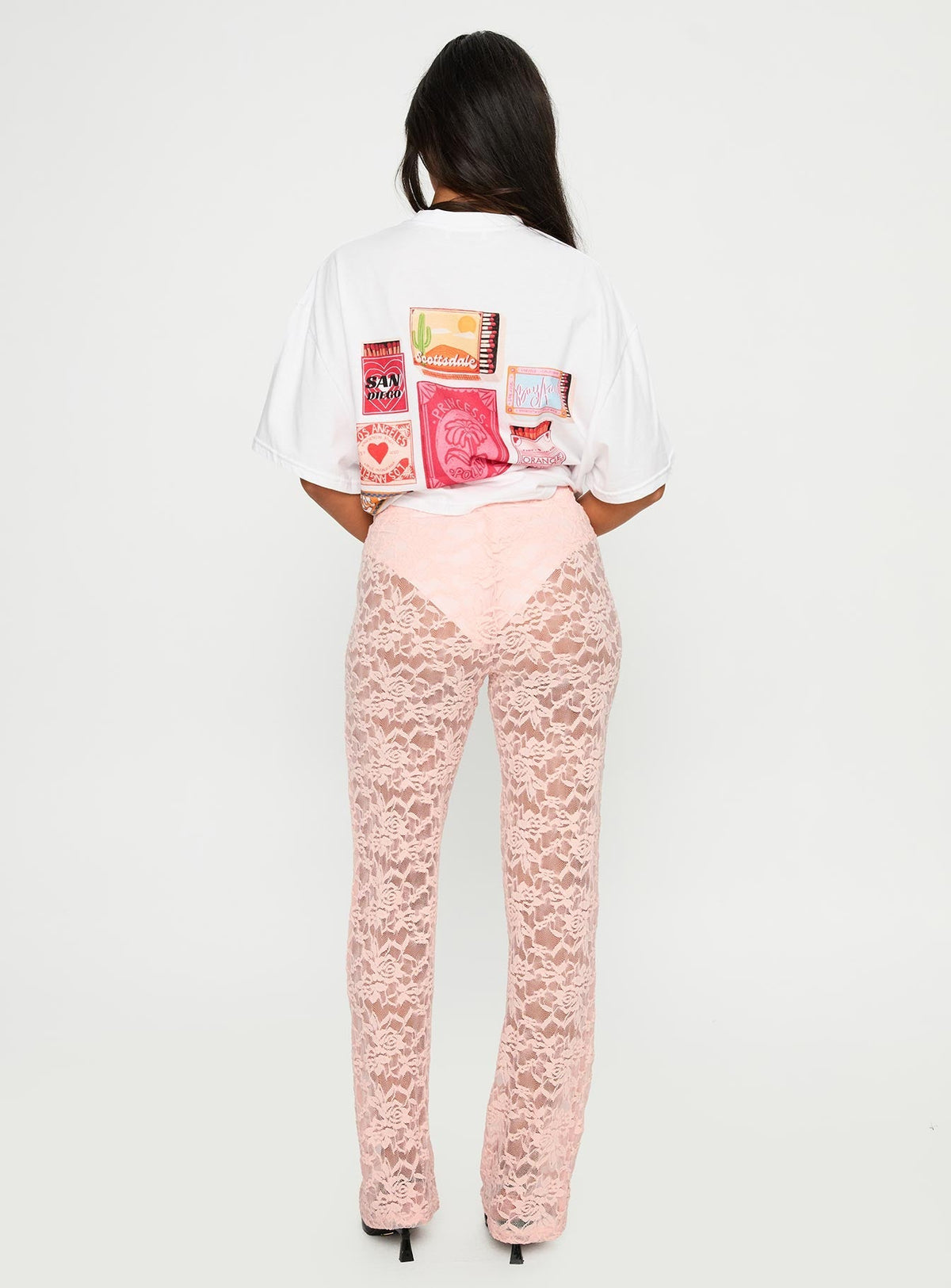 Peru Lace Pants Pink