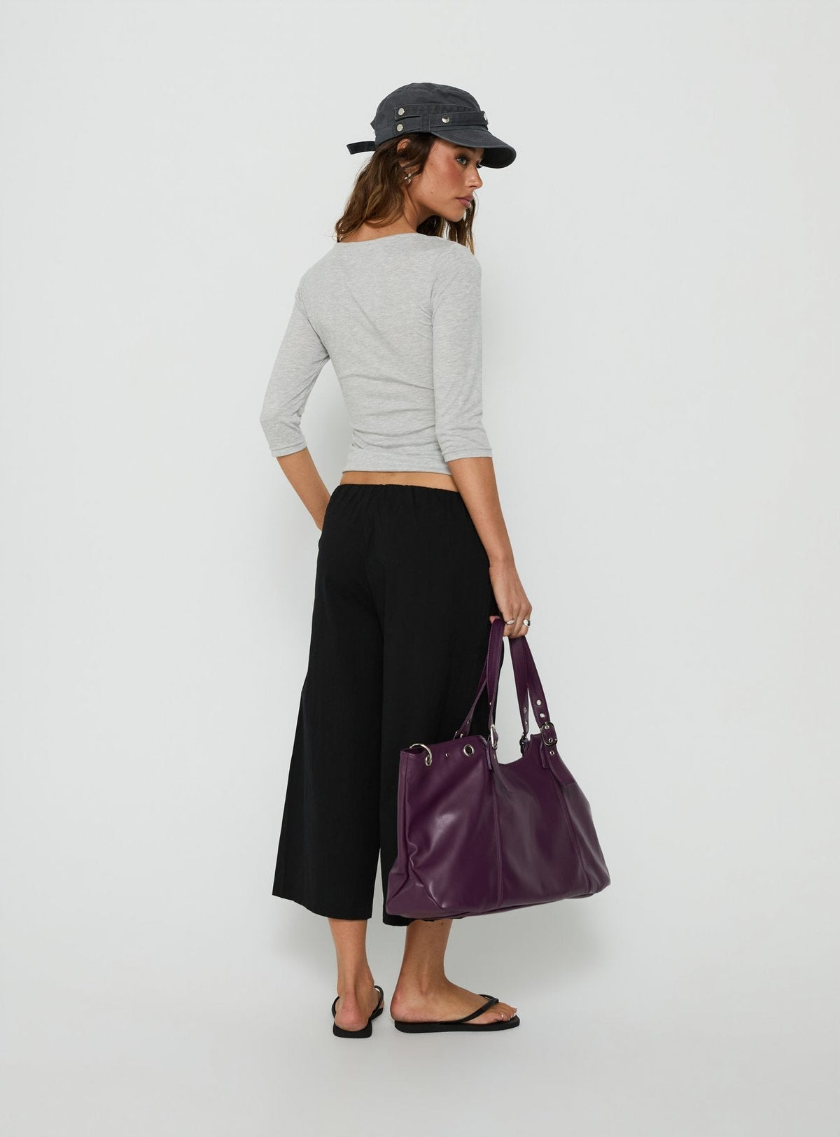 Lunea Concealed Waistband 3/4 Pant Black