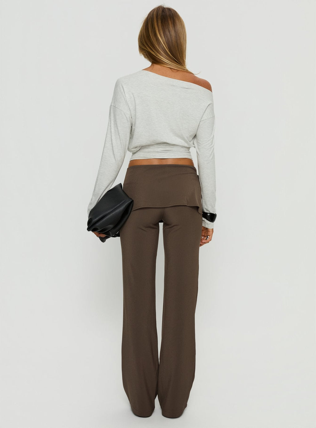 Elka Wrap Trousers Truffle