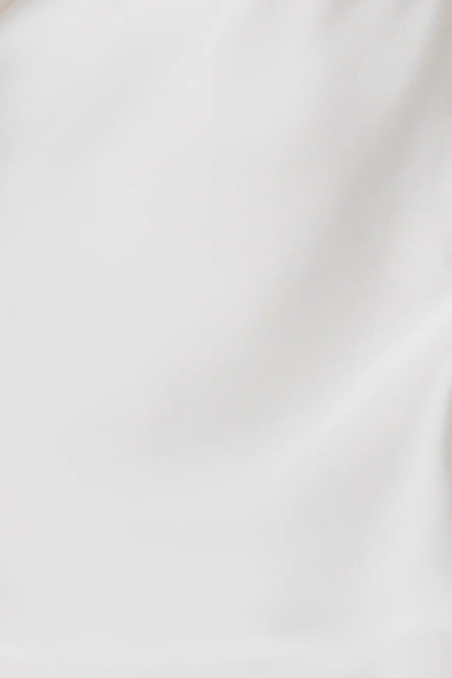 Vintage Romance Strapless Satin Mini Dress White