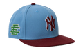 59FIFTY MLB NY YANKEES FITTED HAT ERIC EMANUEL - Sky Blue/ Wine EE424