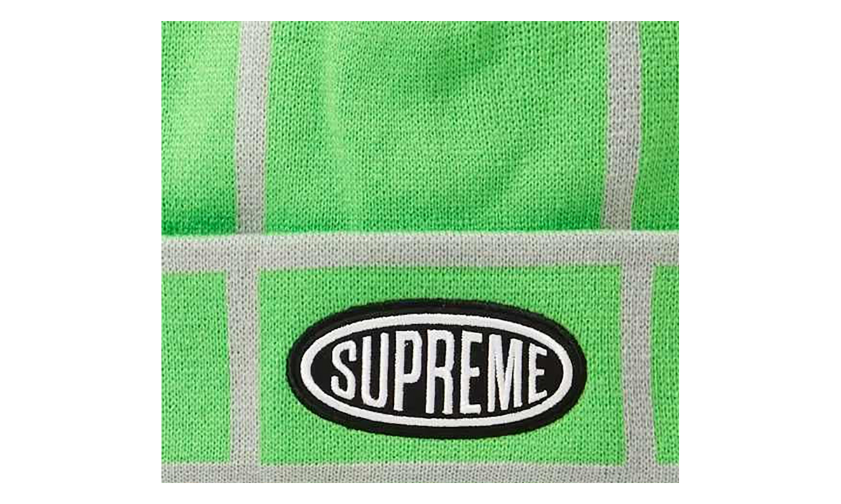 Grid Beanie Lime SU27627