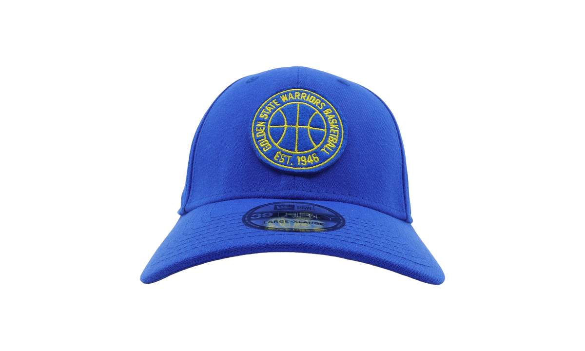 39THIRTY Golden State Warriors Hardwood Classics Night Fitted Hat Blue NE707