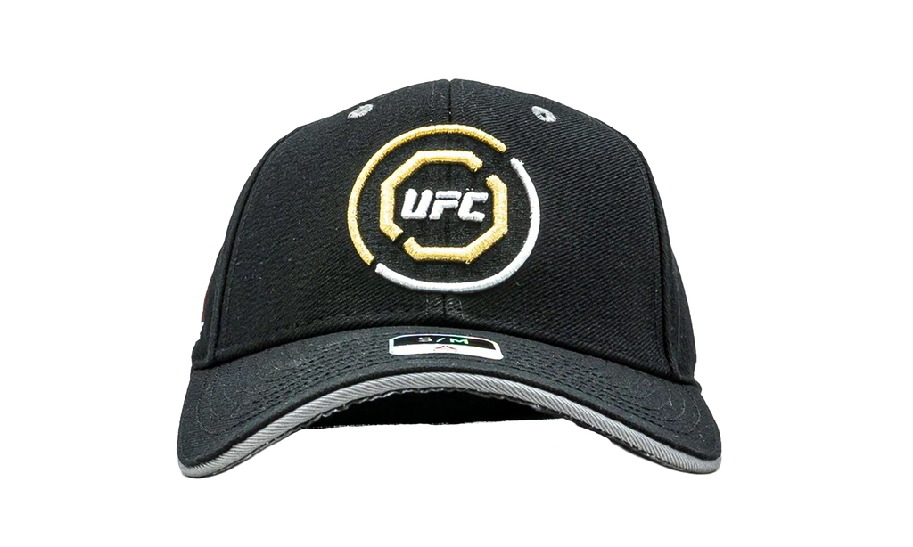 UFC Structured Flex Hat Black/Gold/Grey M855Z 040 UUFC