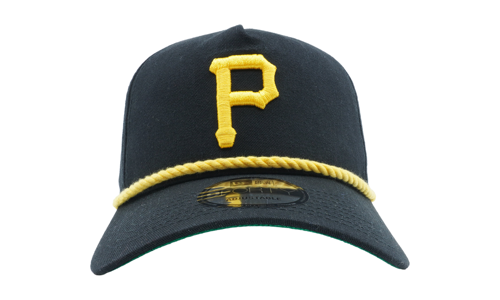 9FIFTY Pittsburgh Pirates Snapback Hat Black / Gold - Cord / Green - Under Brim NE824