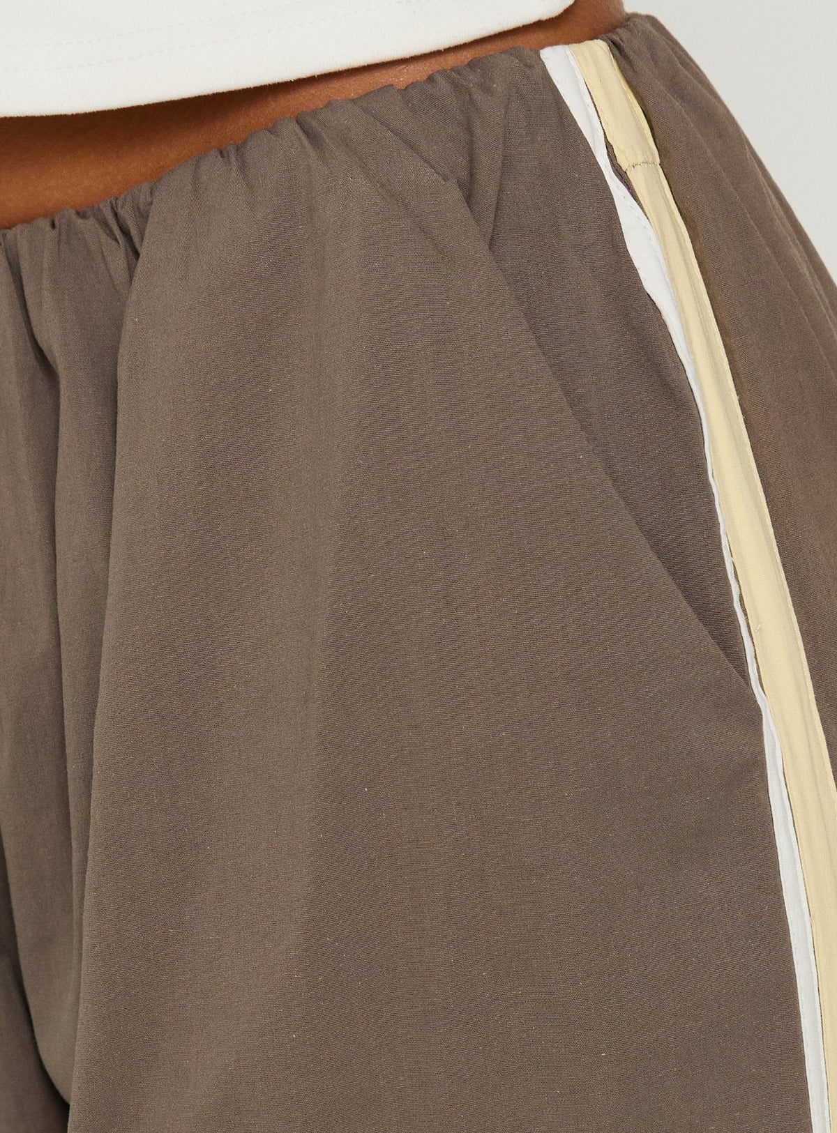 Lunea Concealed Waistband Pants Mushroom Stripe