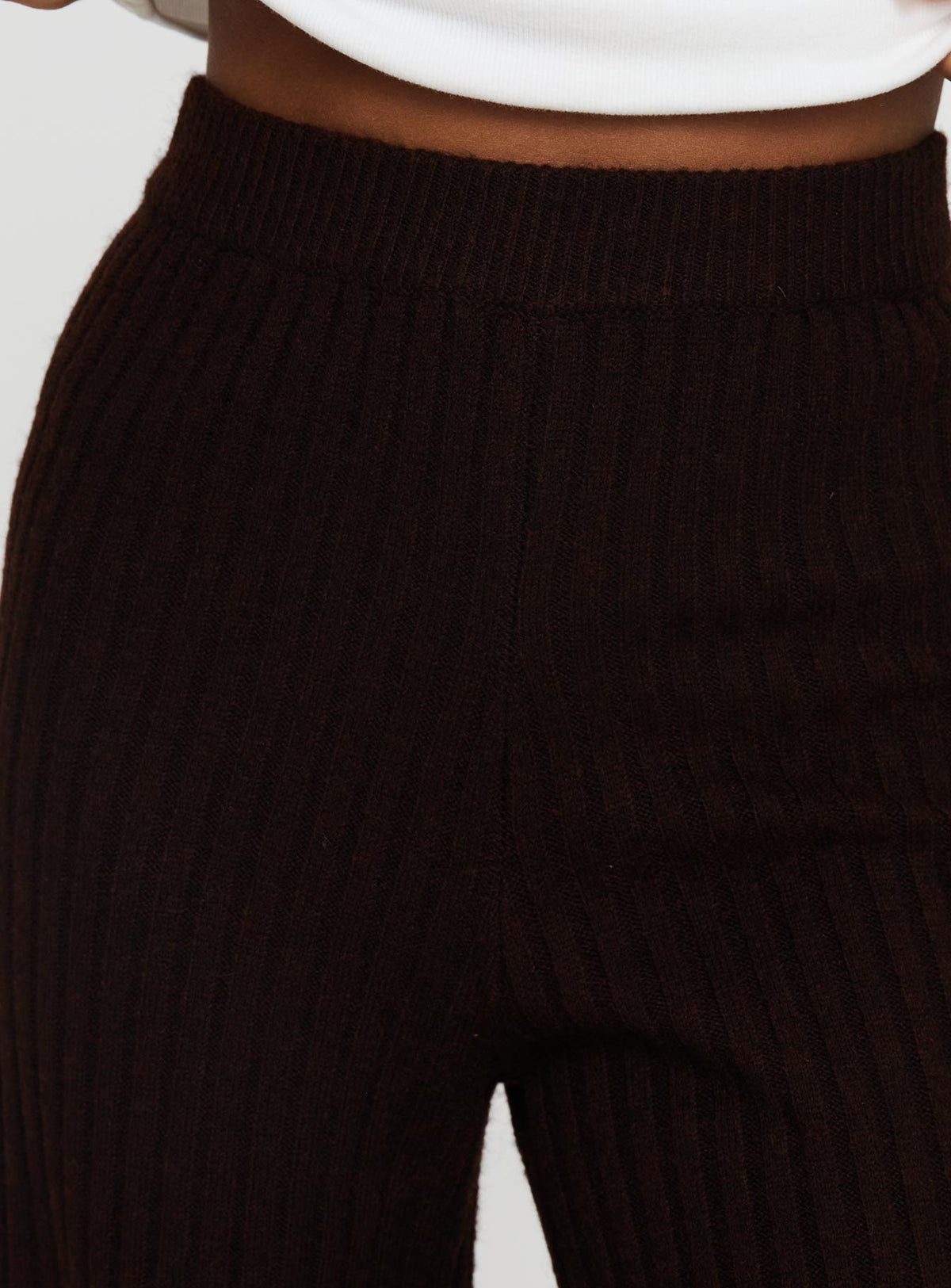 Montana Knit Pants Chocolate Brown