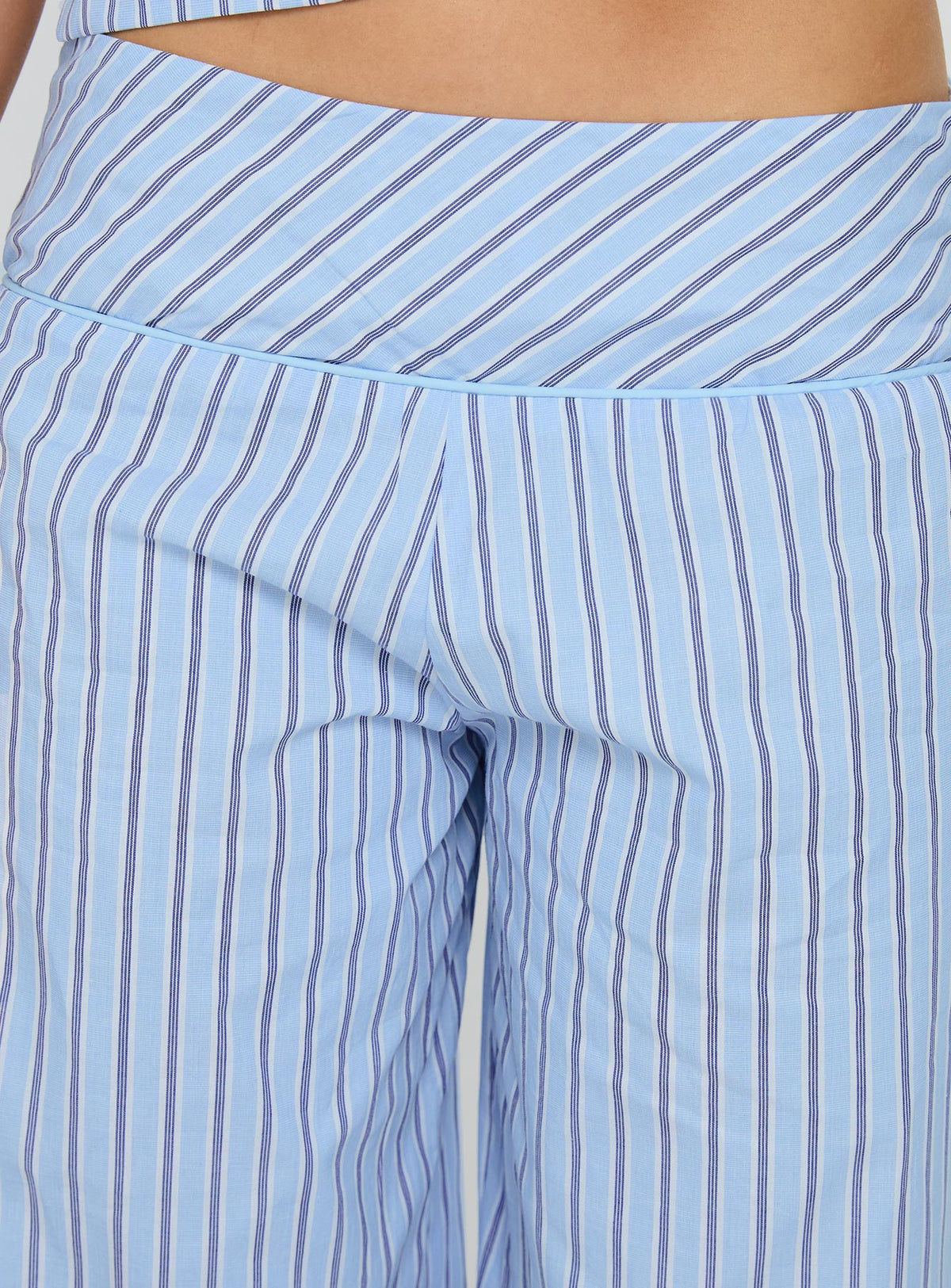 Sofea Mid Rise Pant Blue Stripe