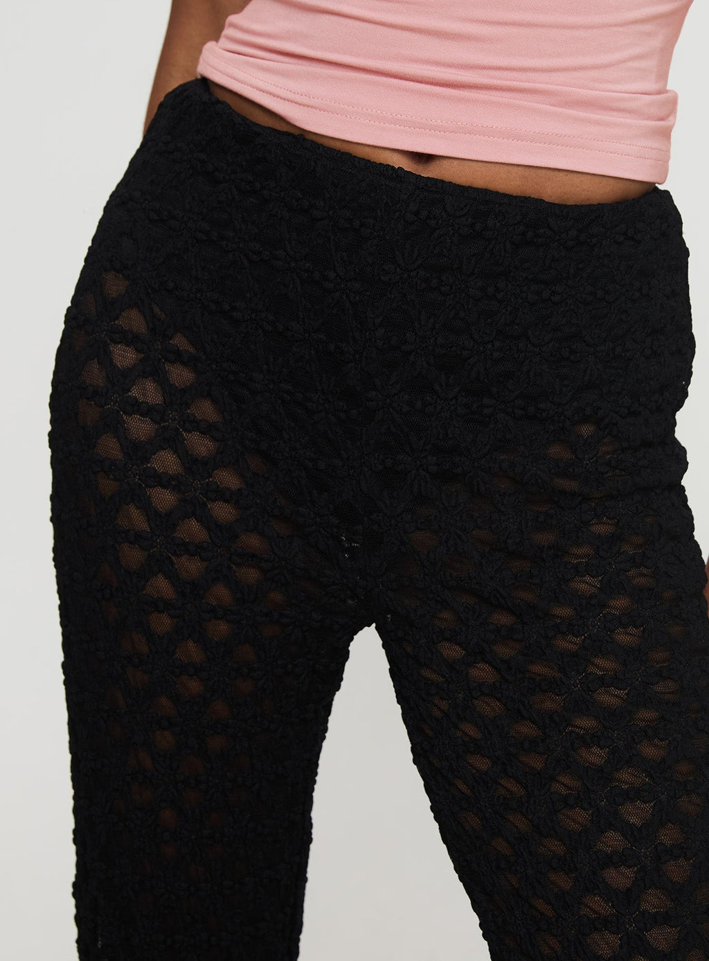 Call It What You Want Mesh Pants Black