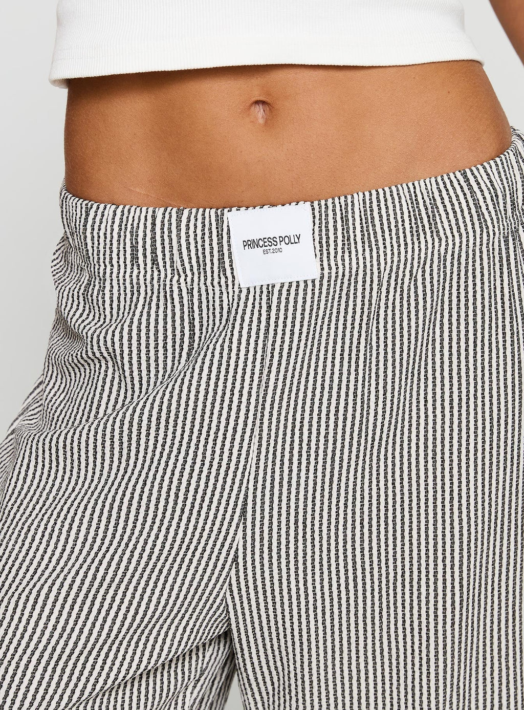 Beach House Pants Black / White Stripe