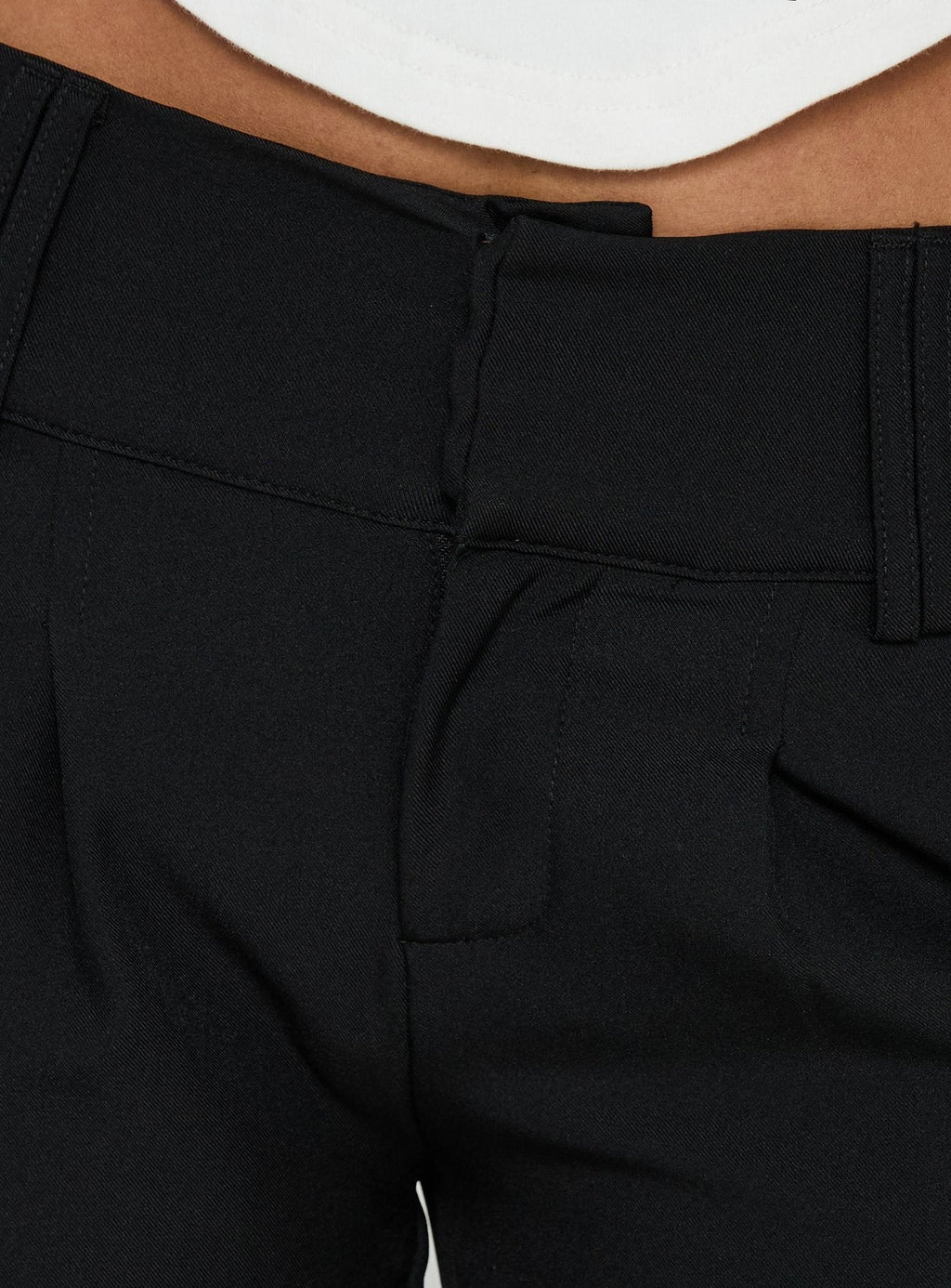 Loved Up Low Rise Baggy Pants Black