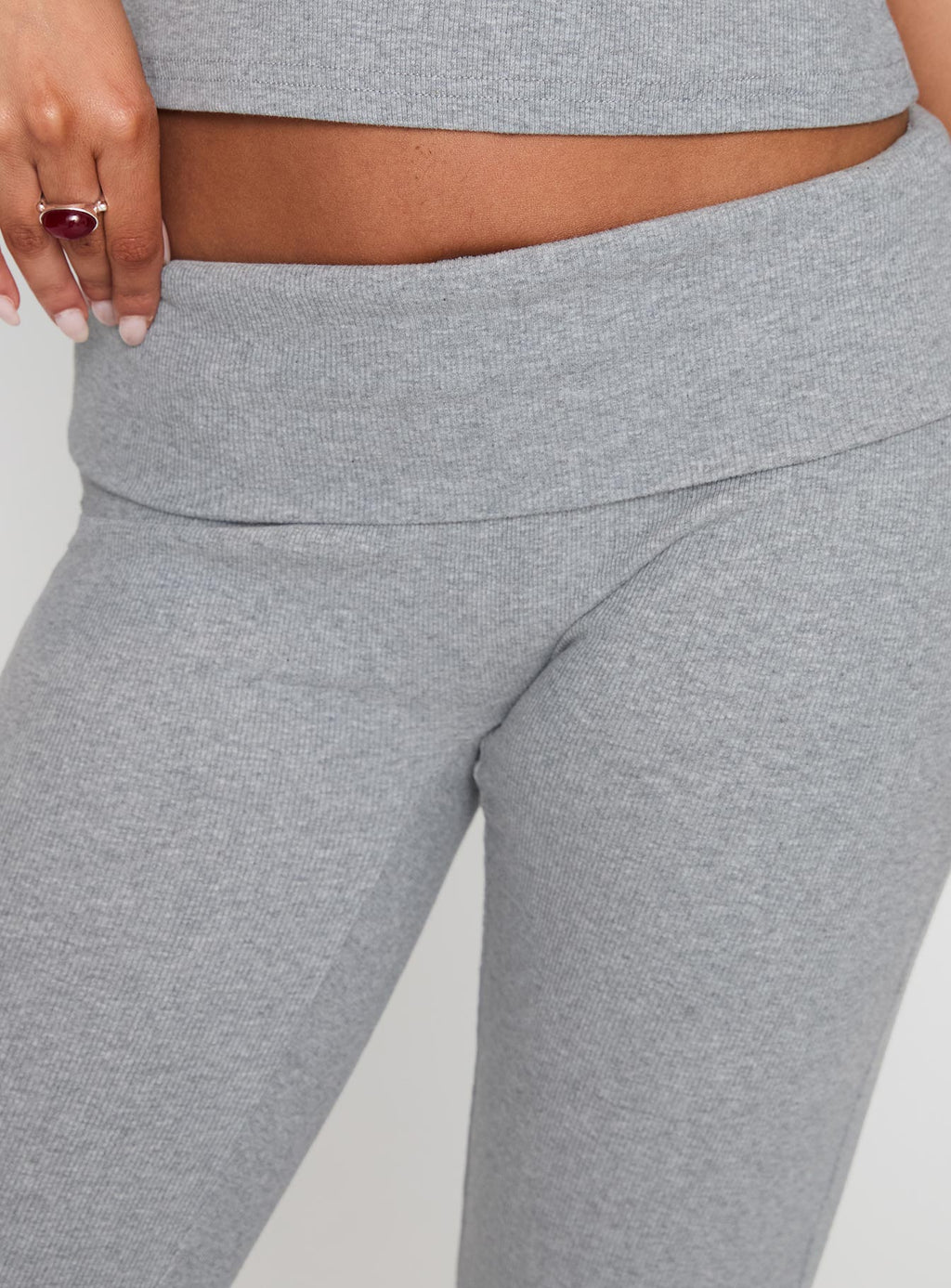 Truth Be Told Straight Leg Pant Grey Marle