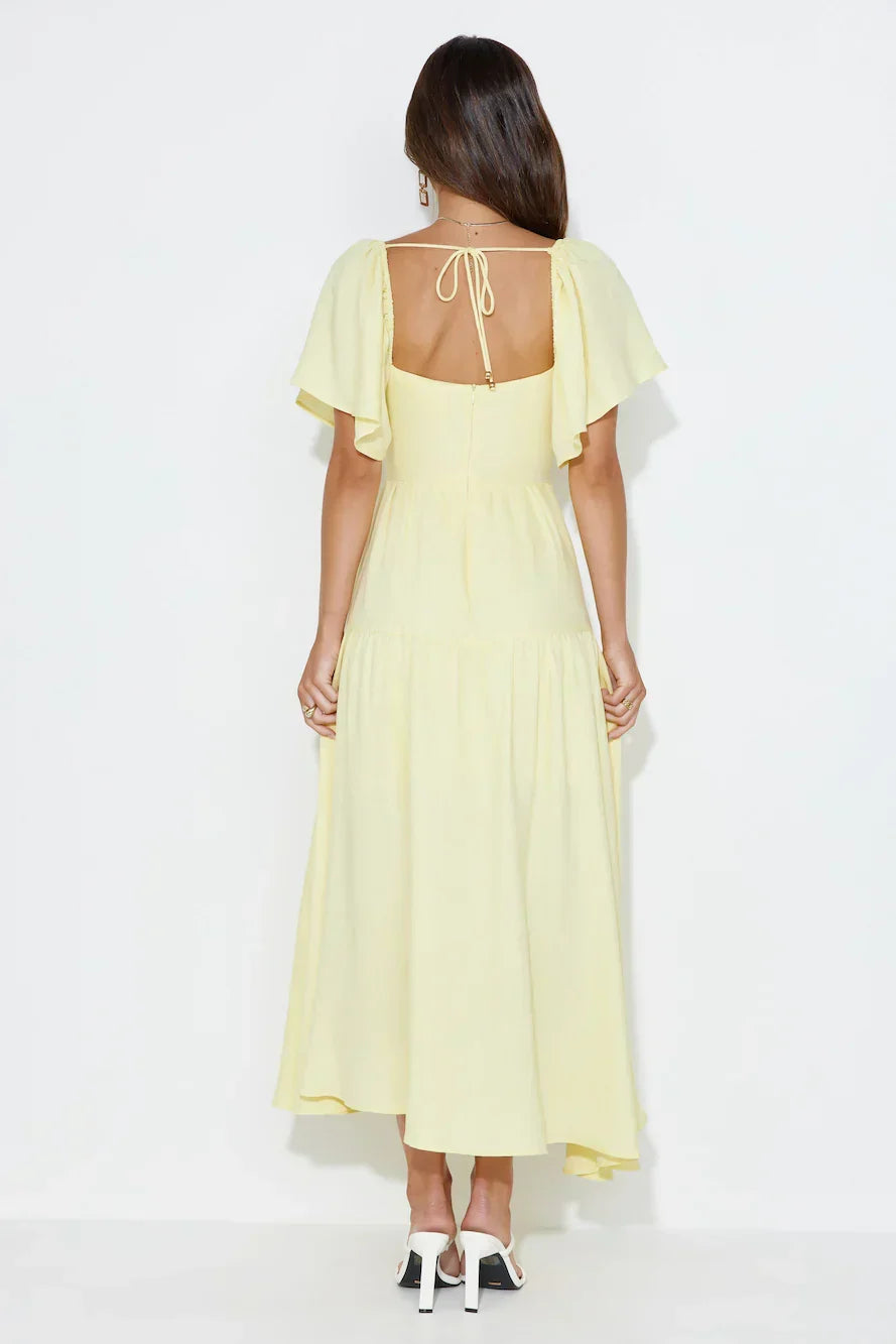 LADIESSTREETX Buttercup Cloud-Sleeve Maxi Dress