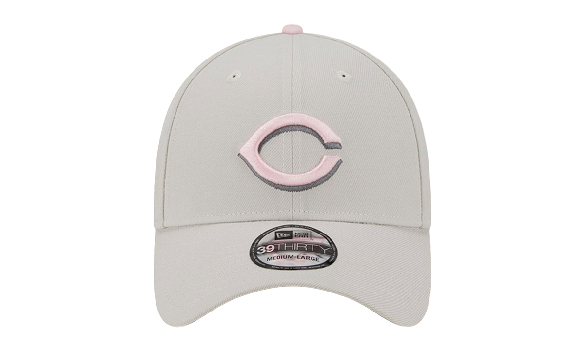39THIRTY Cincinnati Reds Mother's Day Flex Fit Hat Khaki / Pink - Under Brim NE897