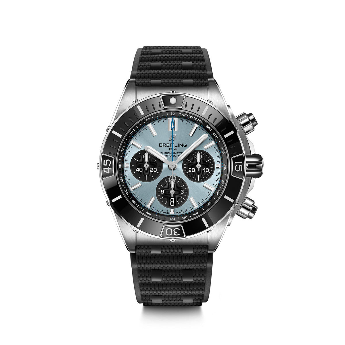 Breitling Silicone Bracelet Mechanical Watch #96675