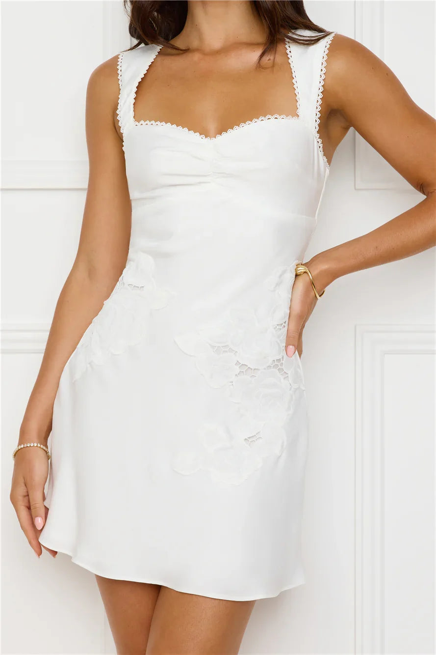 LADIESSTREETX Pearl Satin Muse Mini Dress