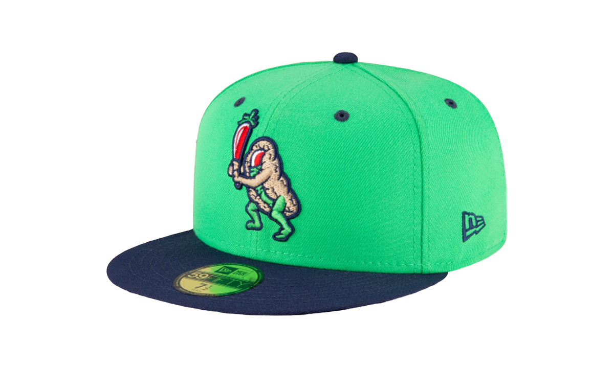 59FIFTY San Antonio Missions Theme Night 'Puffy Taco' Fitted Hat Green / Dark Green - Brim NE770