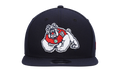 9FIFTY Fresno State Bulldogs Snapback Hat Navy NE1015