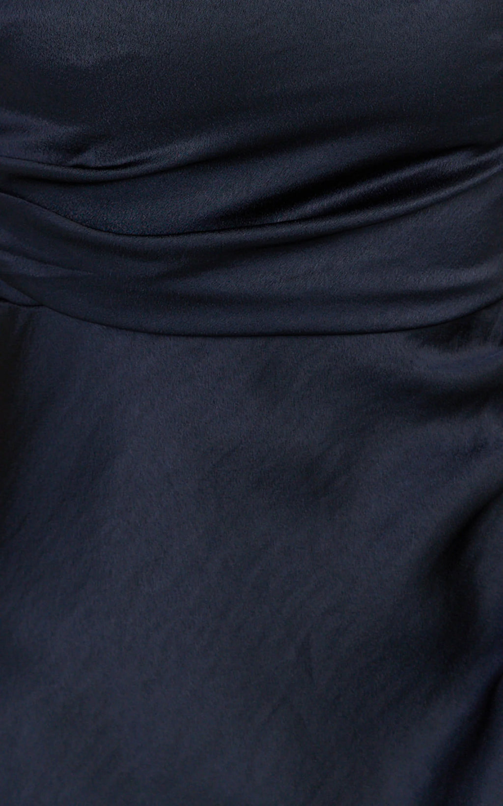 Laurie Maxi Dress - One Shoulder Ruched Dress in Navy