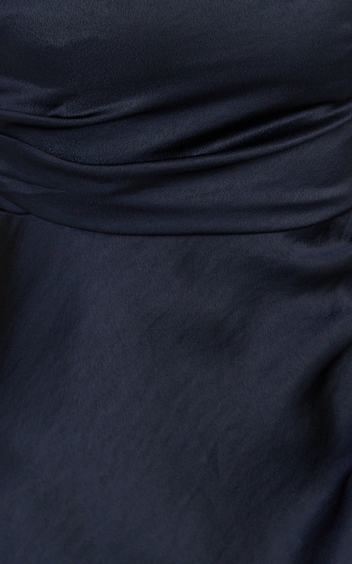 Laurie Maxi Dress - One Shoulder Ruched Dress in Navy