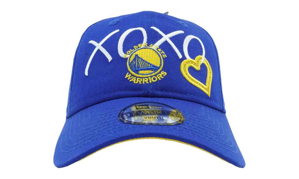 9TWENTY Golden State Warriors Heart XOXO Strapback Hat Youth Blue NE1169