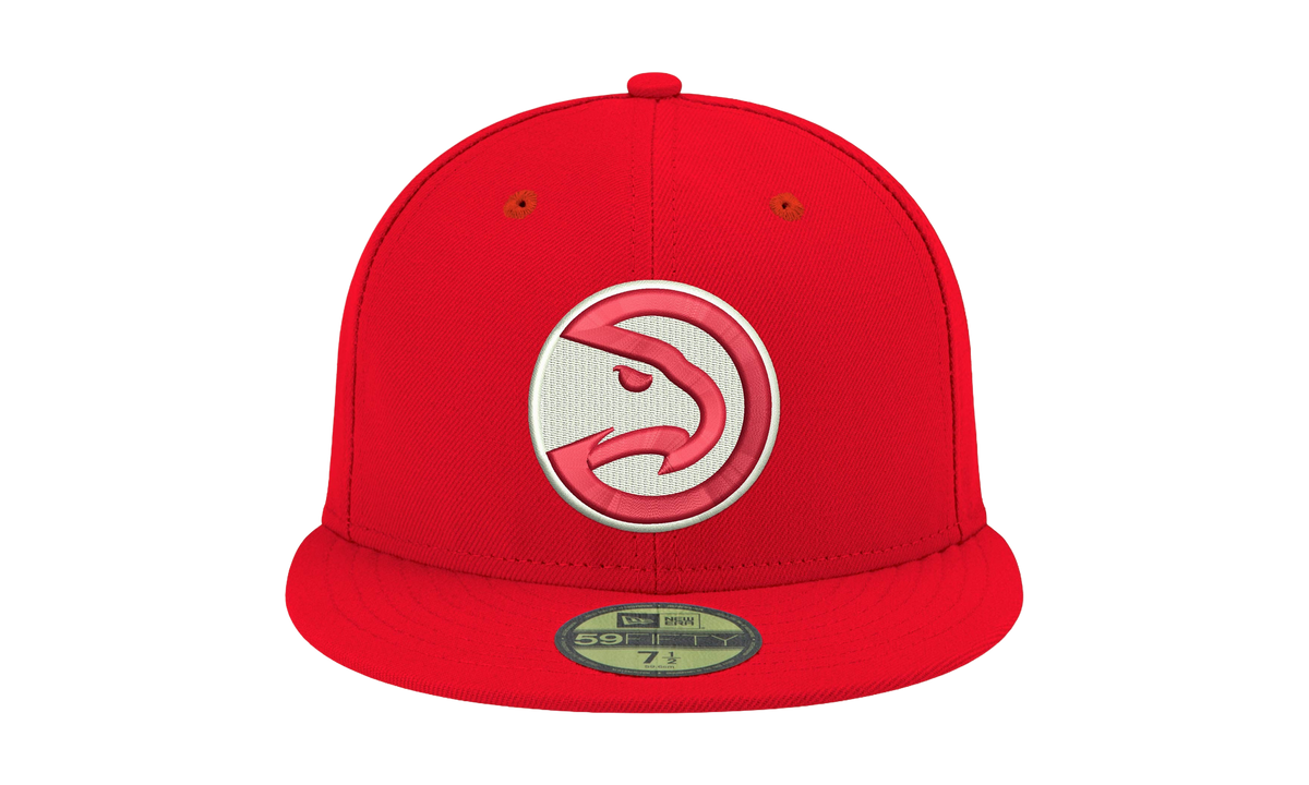 59FIFTY Atlanta Hawks Fitted Hat Red - Grey Bim NE938