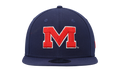 9FIFTY Ole Miss Rebels Snapback Hat Navy / Red - Logo NE1026