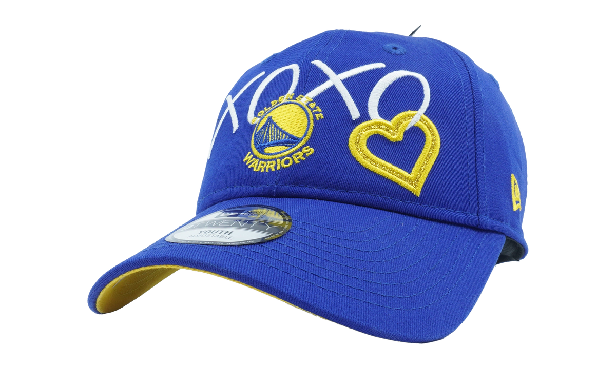 9TWENTY Golden State Warriors Heart XOXO Strapback Hat Youth Blue NE1169