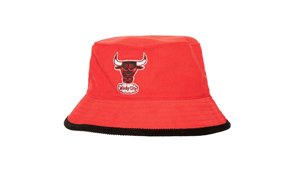 NBA Hardwood Classics Team Cord Bucket Hat Chicago Bulls - Red HBKB5809 CBUYYPPPRED1