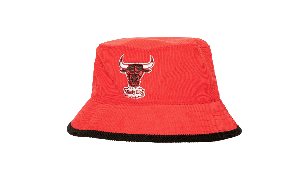 NBA Hardwood Classics Team Cord Bucket Hat Chicago Bulls - Red HBKB5809 CBUYYPPPRED1