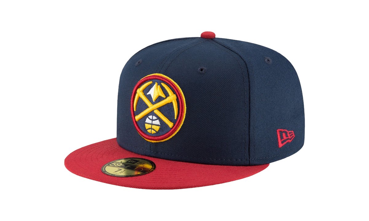 59FIFTY Denver Nuggets Finals Champ Fitted Hat Navy / Red - Visor NE752