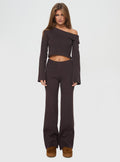 Try Me Knit Pants Chocolate