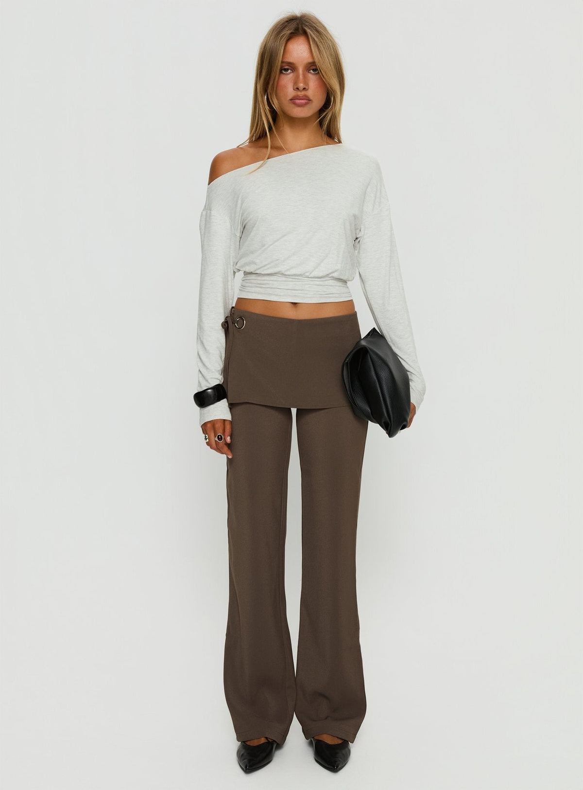 Elka Wrap Trousers Truffle