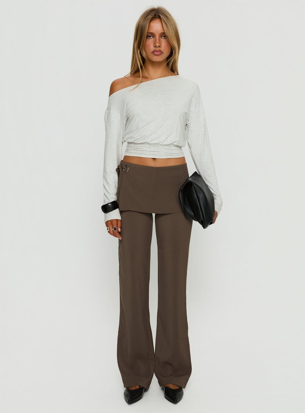 Elka Wrap Trousers Truffle