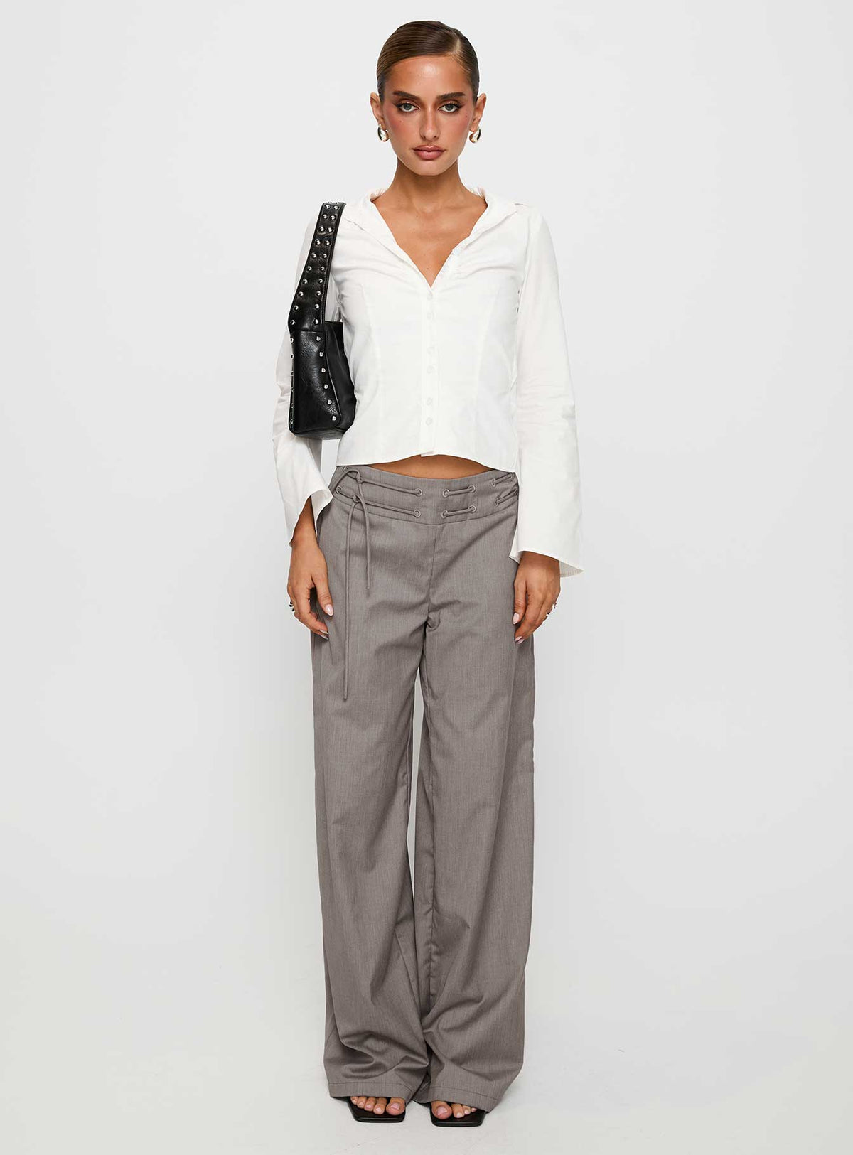 Just Have Fun Wide Leg Pant Grey