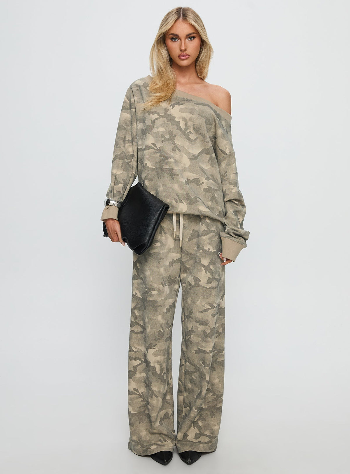 Dodie Wide Leg Pants Camo