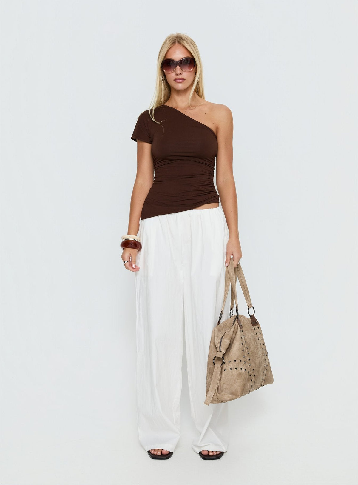 Lunea Concealed Waistband Pants White
