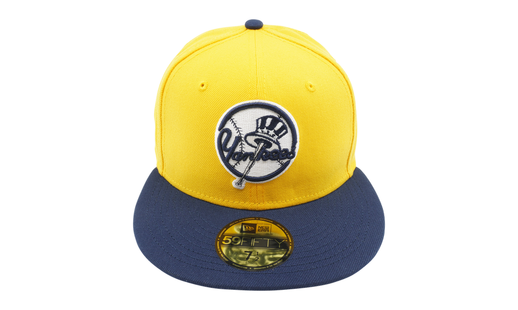 59FIFTY New York Yankees 2-Tone Color Pack Fitted Hat Yellow / Navy - Brim NE914