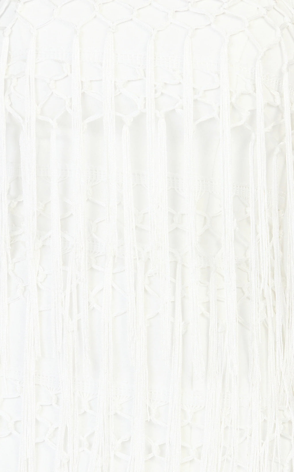 Kyle Mini Dress - Strapless Tassel Bodycon Dress in White
