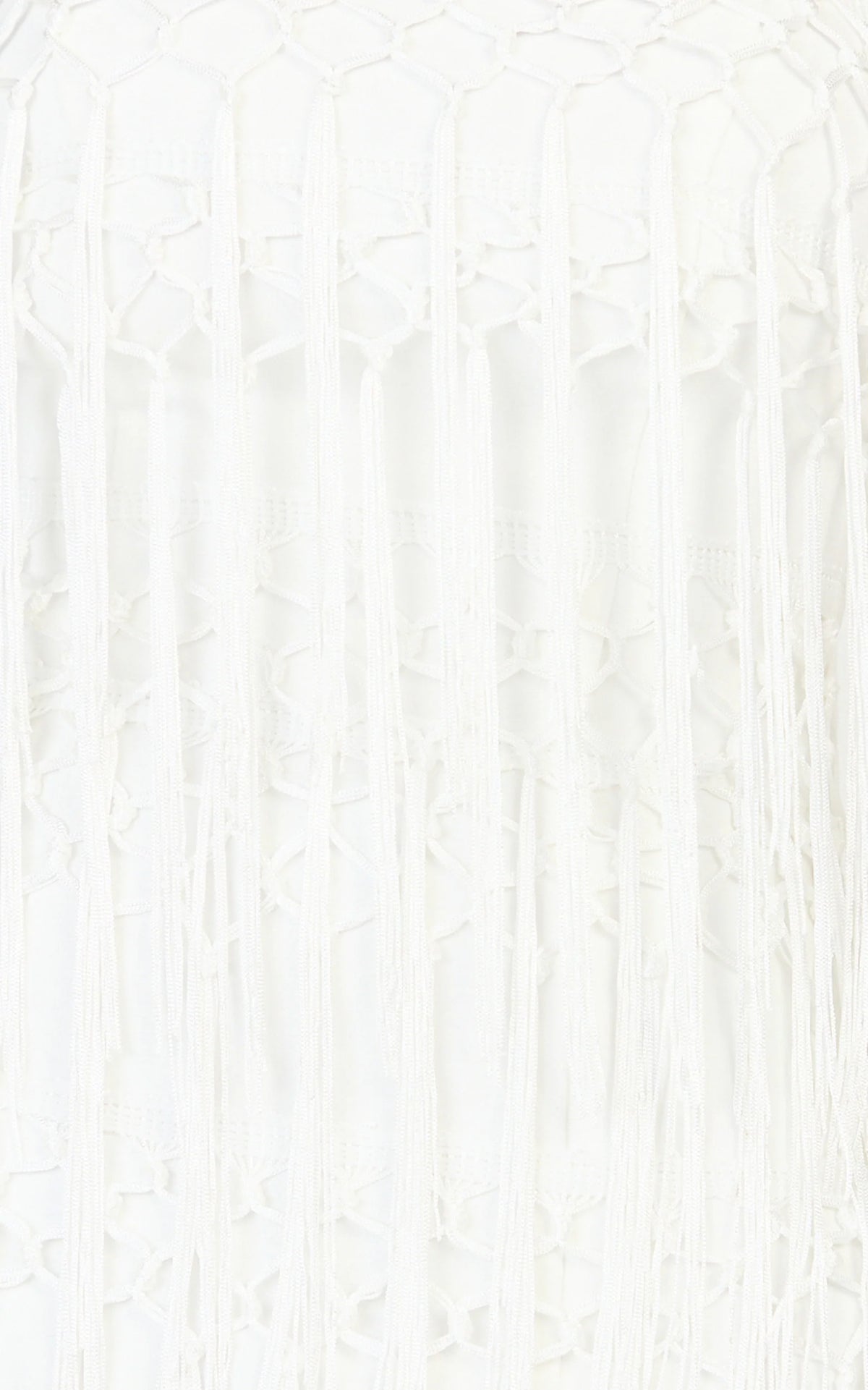 Kyle Mini Dress - Strapless Tassel Bodycon Dress in White