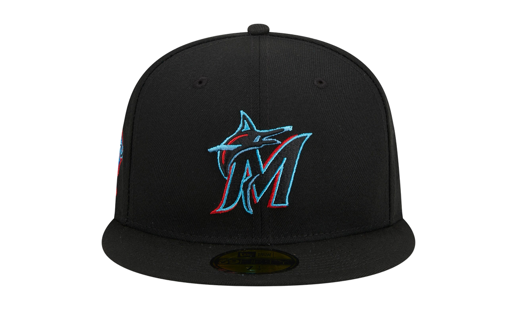 59FIFTY Miami Marlins Father's Day On-Field Fitted Hat Black / Teal - Under Brim NE902