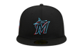 59FIFTY Miami Marlins Father's Day On-Field Fitted Hat Black / Teal - Under Brim NE902