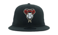 9FIFTY Arizona Diamondbacks Classic Trucker Snapback Hat Graphite and Dark Grey / Graphite - Under Brim NE780