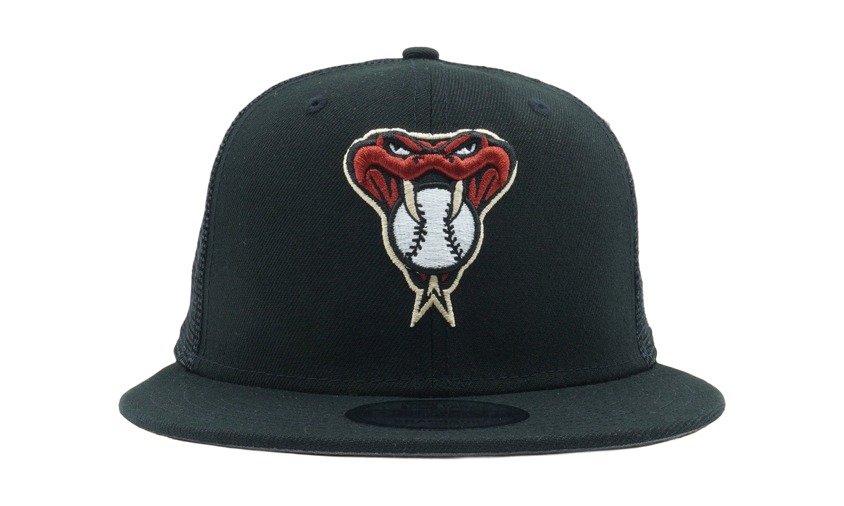 9FIFTY Arizona Diamondbacks Classic Trucker Snapback Hat Graphite and Dark Grey / Graphite - Under Brim NE780