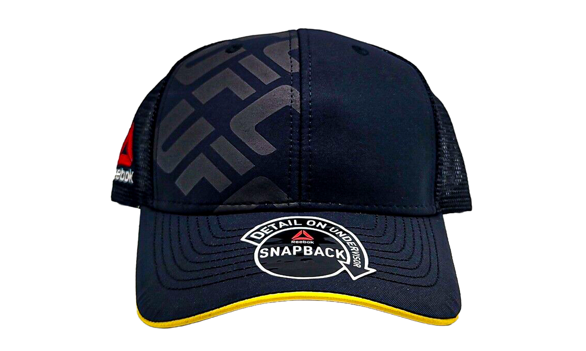 UFC Meshback Snapback Trucker Hat Black/Yellow VR57Z B5Y UUFC